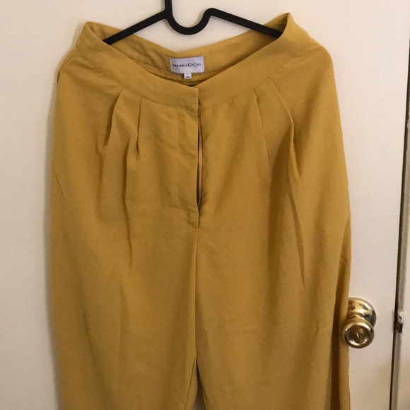 Chriselle joa yellow wide leg pant - Picture 2 of 3